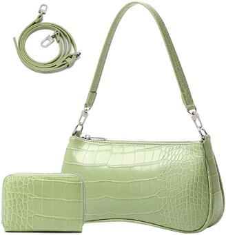 JW PEI Crocodile Mini Flap Bag - Sage Green  Style inspiration spring,  Shopping, Style inspiration