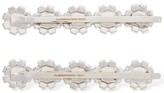 Thumbnail for your product : Alessandra Rich Set Of 2 Crystal Hair Clips