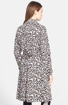 Thumbnail for your product : Pink Tartan Leopard Print Trench Coat