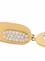 Thumbnail for your product : Roberto Coin 18kt yellow gold Chic and Sine diamond drop earrings