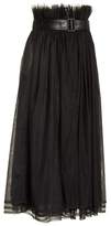 Thumbnail for your product : Noir Kei Ninomiya Tulle Midi Skirt