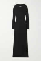 Thumbnail for your product : Givenchy Open-back Cutout Knitted Maxi Dress - Black