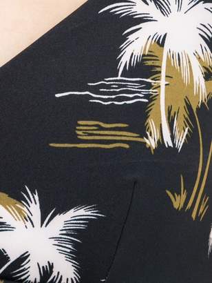 The Upside palm tree print bra top