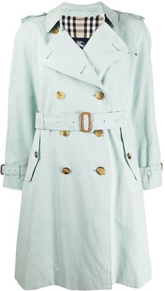 Burberry Pre-Owned 2000s Double-Breasted Trench Coat