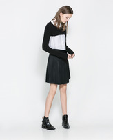 Thumbnail for your product : Zara 29489 Combined Pleated Skirt