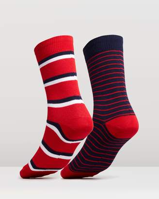 Polo Ralph Lauren 2-Pack Repp Striped Socks