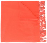 Thumbnail for your product : Moncler Fringed Logo Patch Scarf