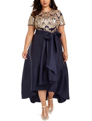 R & M Richards Plus Size Embellished Gown