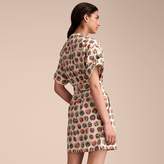 Thumbnail for your product : Burberry Pallas Heads Print Stretch Cotton Shirt Dress