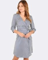 Thumbnail for your product : Forcast Gianna Cross-Over Dress