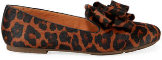 Gentle Souls Eugene Ribbon Bow Leopard Loafers