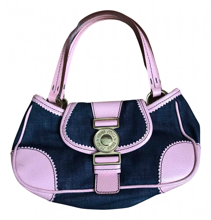 Miu Miu Pink Denim - Jeans Handbags - ShopStyle Bags