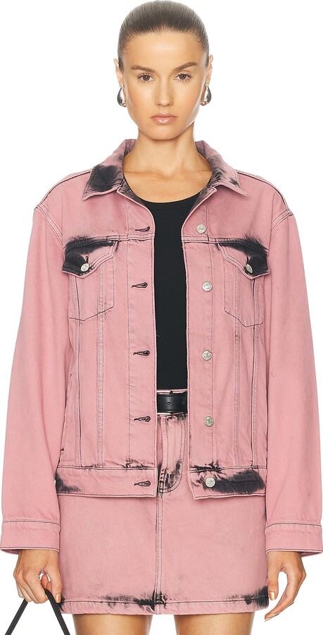 Moschino Jeans Denim Jacket in Pink