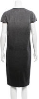 Thumbnail for your product : Burberry Leather-Trimmed Wool Dress