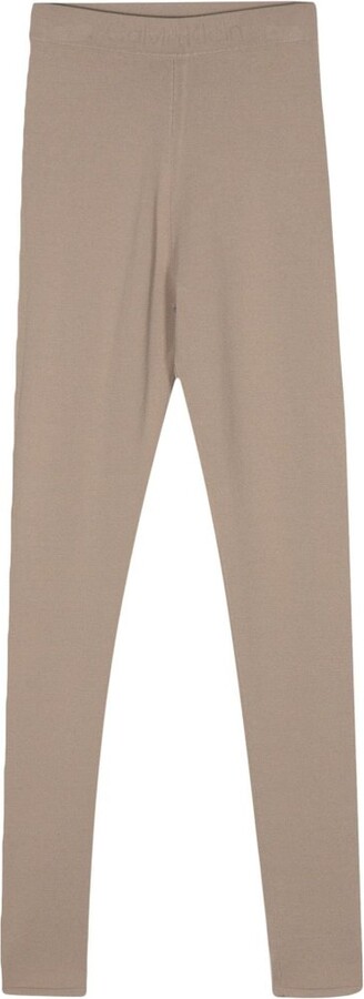 Calvin Klein Elasticated Logo-Waistband Pull-On Leggings