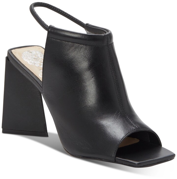 slingback peep toe pumps