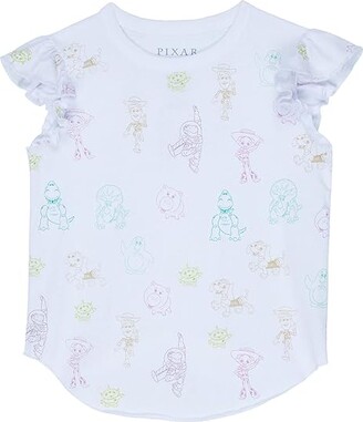 Chaser Toy Story - Scribble Pattern Flutter Sleeve Shirttail Tee (Little  Kids/Big Kids) (White) Girl's Clothing - ShopStyle