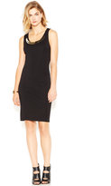 Thumbnail for your product : Bar III Sleeveless Necklace Ponte-Knit Body-Con Dress