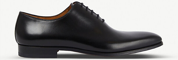 Magnanni Mens Black Wholecut Leather Oxford Shoes Eur 40.5 / 6.5 Uk Men