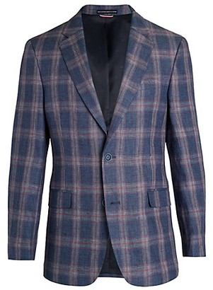 Tommy Hilfiger Regular-Fit Plaid Jacket - ShopStyle Sport Coats & Blazers