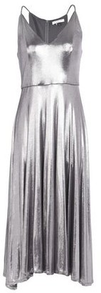 halston silver dress