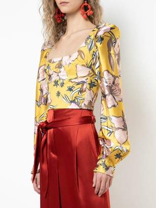 Silvia Tcherassi floral print cropped blouse
