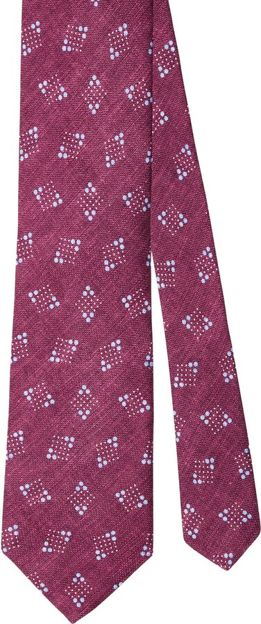 Robert Geometric Print Best of Class Necktie
