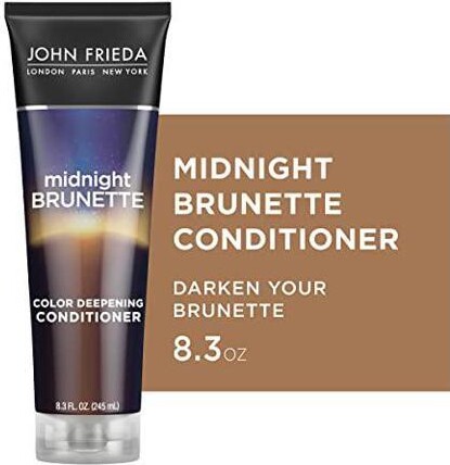 John Frieda Brilliant Brunette Visibly Deeper Color Deepening Conditioner, 8.3 Ounce, with Evening Primrose Oil, Infused with Cocoa, Stocking Stuffer