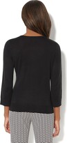Thumbnail for your product : New York and Company Chelsea 3/4-Sleeve Crewneck Cardigan - 7th Avenue
