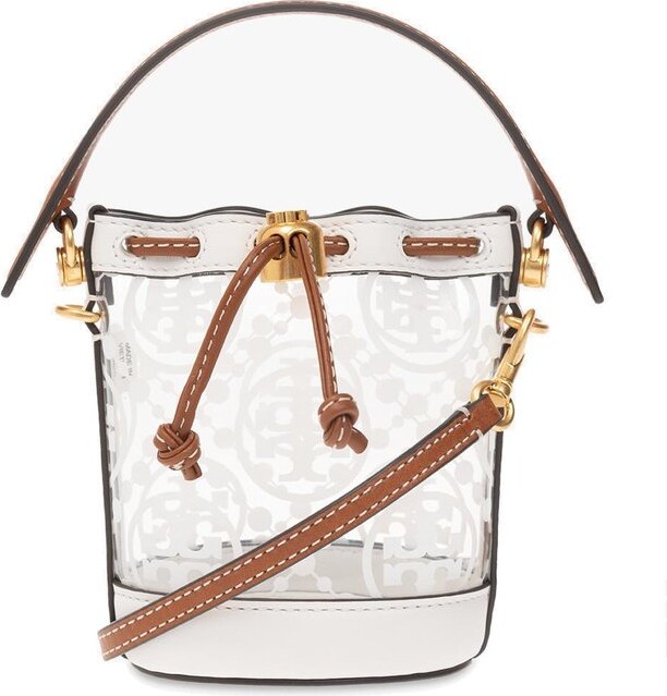 Mini T Monogram Perforated Bucket Bag: Women's Designer Crossbody Bags
