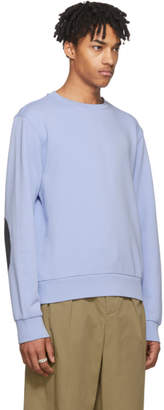 Maison Margiela Blue Elbow Patch Sweatshirt