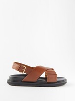 Thumbnail for your product : Marni Fussbett Leather Sandals
