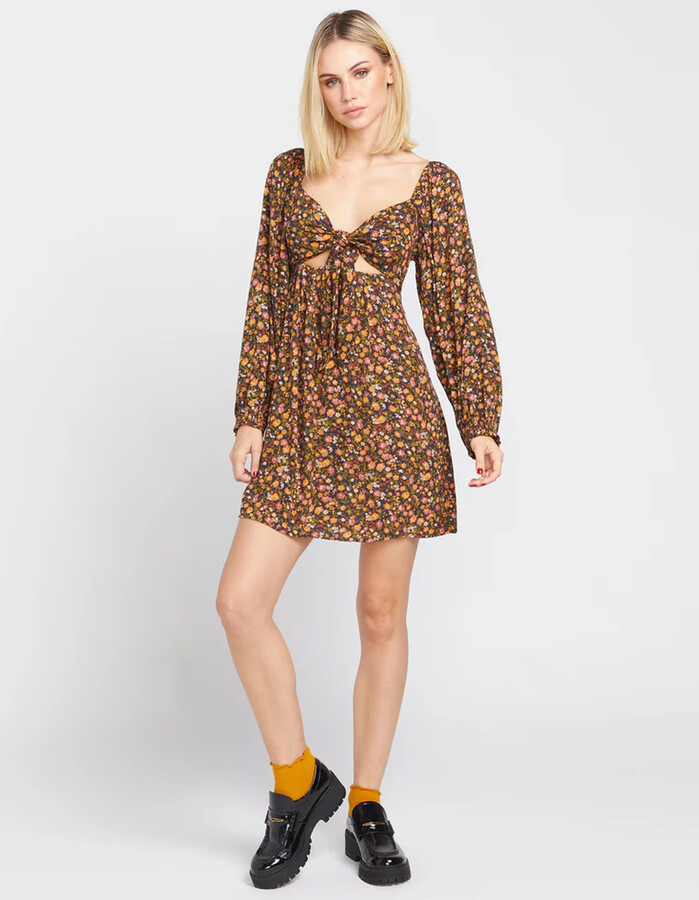 VOLCOM Blossom Binge Womens Mini Dress