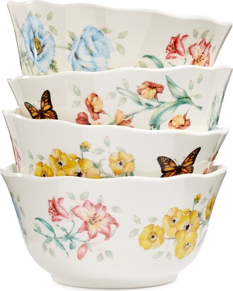 Lenox Butterfly Meadow Set of 4 Melamine All Purpose Bowls