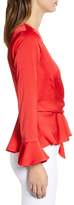 Thumbnail for your product : Moon River Tie Neck Satin Blouse