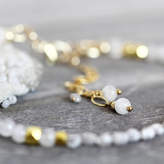 Thumbnail for your product : Artique Boutique Skinny White Diamond And Moonstone Bracelet