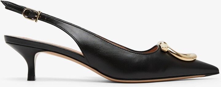 Ferragamo Sara 40 black sling pumps