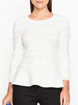Thumbnail for your product : HUGO Salamah Knitted PeplumJumper - White