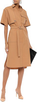 Thumbnail for your product : Cédric Charlier Belted Cotton-poplin Shirt Dress