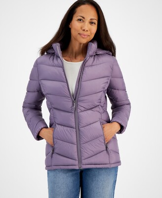 Charter Club Women's Packable Hooded Puffer Coat, Created for Macy's