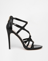 Thumbnail for your product : Carvela Jest Black Strappy Heeled Sandal - Black