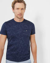 Thumbnail for your product : Ted Baker Floral Cotton T-shirt Teal