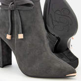 Thumbnail for your product : Ted Baker Women's Qatena Suede Heeled Ankle Boots - Charcoal