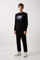 Thumbnail for your product : HUGO Crew-neck sweatshirt with foil-print reverse logo
