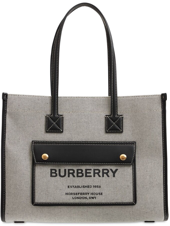 Burberry Small Tote Bag | Shop the world's largest collection of 