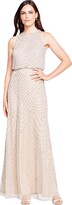 Thumbnail for your product : Adrianna Papell Women's Halter Art Deco Beaded Blouson Dress