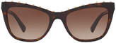 Thumbnail for your product : Valentino Va4022 54 Brown Cat Sunglasses