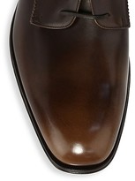 Thumbnail for your product : Ferragamo Daniel Lace-Up Leather Derby Shoes