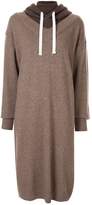 Thumbnail for your product : GOEN.J Hooded layered knit dress