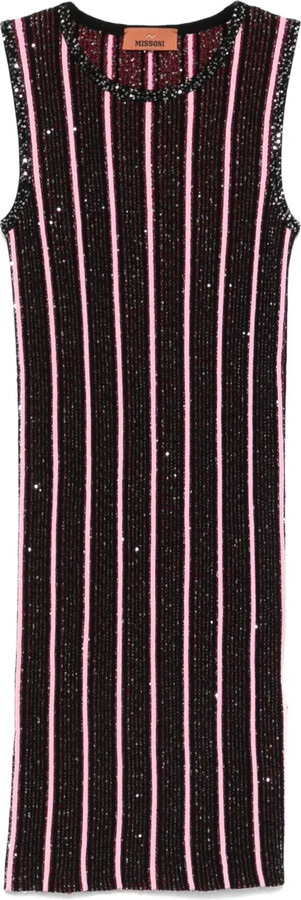 Missoni Sequined Ribbed Mini Dress